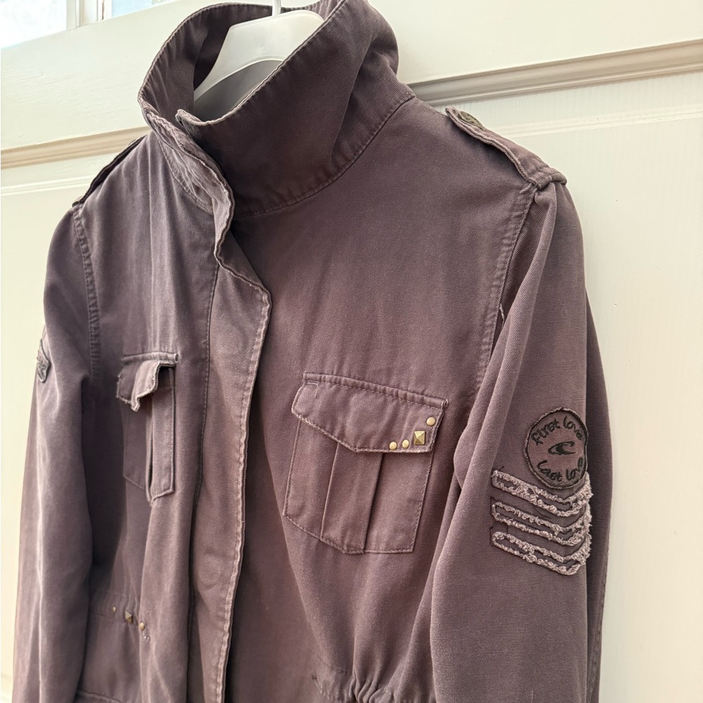 O'Neill grey jacket with miliatary embellishments